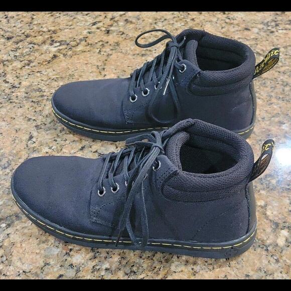 Doc Dr. Martens BELMONT Black Chukka Lace Up Short Boots Womens Comfort Shoes 6 - Picture 3 of 11